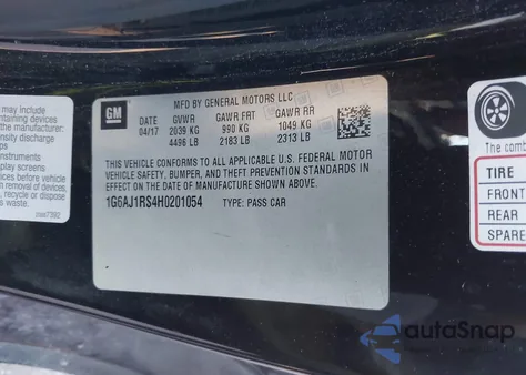 2017 Cadillac Ats Premium Luxury from USA, damaged, VIN 1G6AJ1RS4H0201054